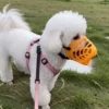 Safe Anti-biting Silicone Dog Muzzle Anti-barking Breathable Dog Mouth Guard Soft Adjustable Basket Walking The Dog